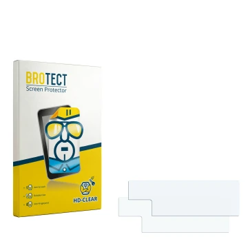 Front side of a product packaging with the brand logo BROTECT. Next to it is the corresponding screen protector.