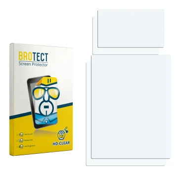 Front side of a product packaging with the brand logo BROTECT. Next to it is the corresponding screen protector.