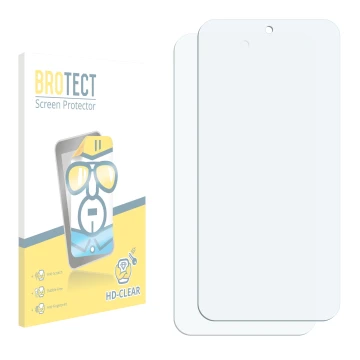 Front side of a product packaging with the brand logo BROTECT. Next to it is the corresponding screen protector.