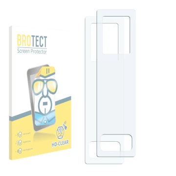 Front side of a product packaging with the brand logo BROTECT. Next to it is the corresponding screen protector.