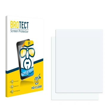 Front side of a product packaging with the brand logo BROTECT. Next to it is the corresponding screen protector.