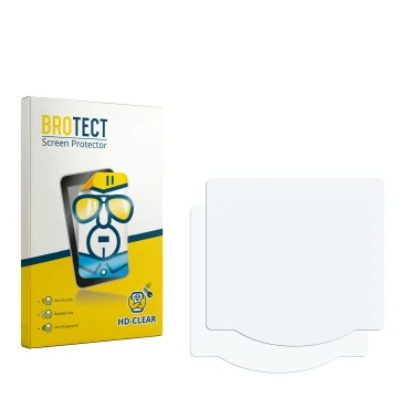 Front side of a product packaging with the brand logo BROTECT. Next to it is the corresponding screen protector.