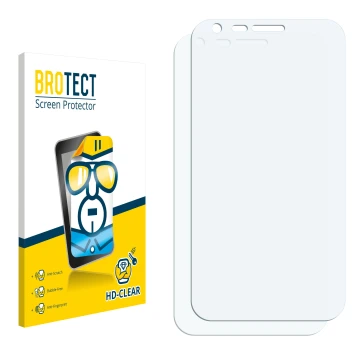 Front side of a product packaging with the brand logo BROTECT. Next to it is the corresponding screen protector.