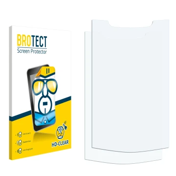 Front side of a product packaging with the brand logo BROTECT. Next to it is the corresponding screen protector.