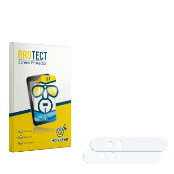 Front side of a product packaging with the brand logo BROTECT. Next to it is the corresponding screen protector.