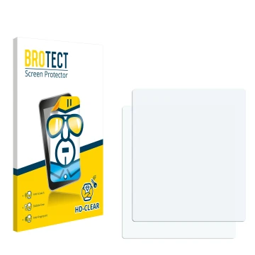 Front side of a product packaging with the brand logo BROTECT. Next to it is the corresponding screen protector.