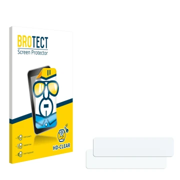 Front side of a product packaging with the brand logo BROTECT. Next to it is the corresponding screen protector.