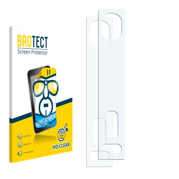 Front side of a product packaging with the brand logo BROTECT. Next to it is the corresponding screen protector.