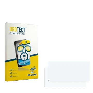 Front side of a product packaging with the brand logo BROTECT. Next to it is the corresponding screen protector.