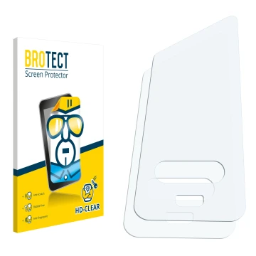 Front side of a product packaging with the brand logo BROTECT. Next to it is the corresponding screen protector.