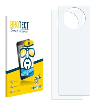 Front side of a product packaging with the brand logo BROTECT. Next to it is the corresponding screen protector.