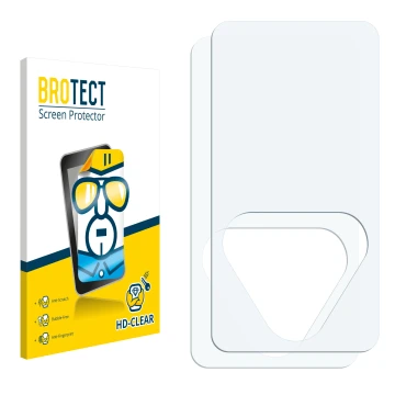Front side of a product packaging with the brand logo BROTECT. Next to it is the corresponding screen protector.