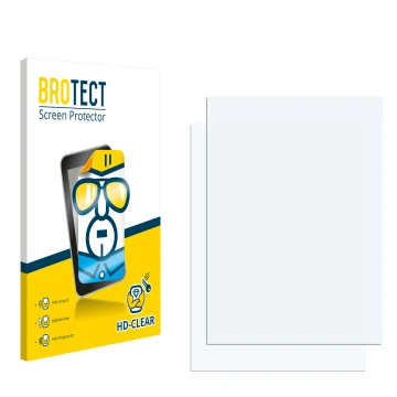 Front side of a product packaging with the brand logo BROTECT. Next to it is the corresponding screen protector.