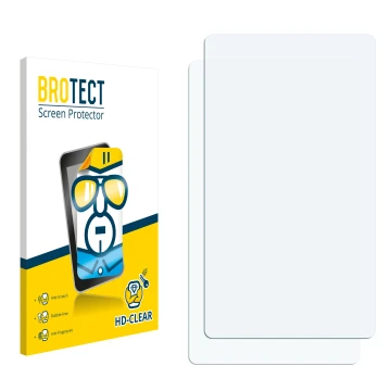 Front side of a product packaging with the brand logo BROTECT. Next to it is the corresponding screen protector.
