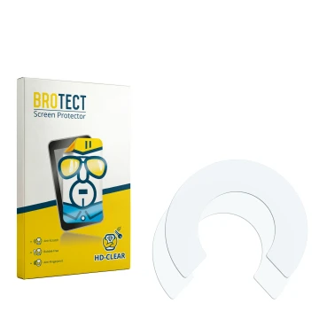 Front side of a product packaging with the brand logo BROTECT. Next to it is the corresponding screen protector.