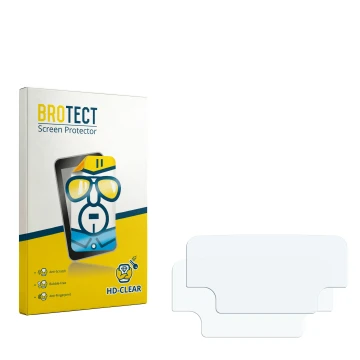Front side of a product packaging with the brand logo BROTECT. Next to it is the corresponding screen protector.