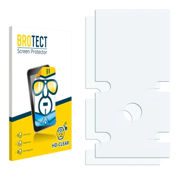 Front side of a product packaging with the brand logo BROTECT. Next to it is the corresponding screen protector.