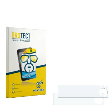 Front side of a product packaging with the brand logo BROTECT. Next to it is the corresponding screen protector.