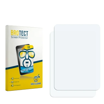 Front side of a product packaging with the brand logo BROTECT. Next to it is the corresponding screen protector.