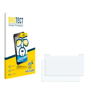 Front side of a product packaging with the brand logo BROTECT. Next to it is the corresponding screen protector.