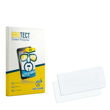 Front side of a product packaging with the brand logo BROTECT. Next to it is the corresponding screen protector.