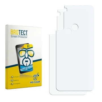 Front side of a product packaging with the brand logo BROTECT. Next to it is the corresponding screen protector.