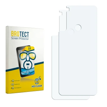 Front side of a product packaging with the brand logo BROTECT. Next to it is the corresponding screen protector.