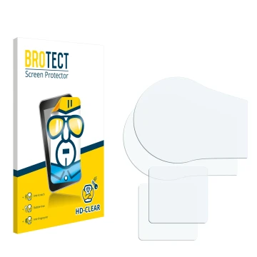 Front side of a product packaging with the brand logo BROTECT. Next to it is the corresponding screen protector.