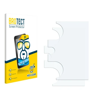 Front side of a product packaging with the brand logo BROTECT. Next to it is the corresponding screen protector.