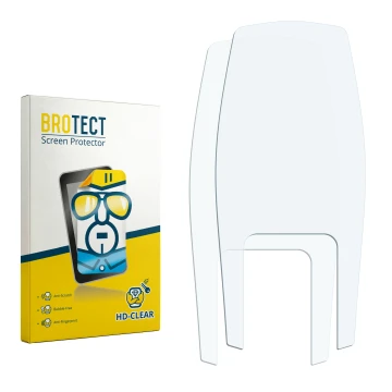 Front side of a product packaging with the brand logo BROTECT. Next to it is the corresponding screen protector.