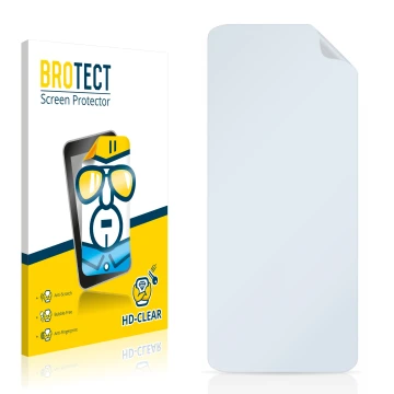 Front side of a product packaging with the brand logo BROTECT. Next to it is the corresponding screen protector.