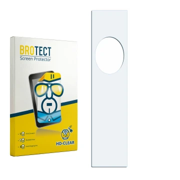 Front side of a product packaging with the brand logo BROTECT. Next to it is the corresponding screen protector.