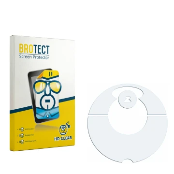 Front side of a product packaging with the brand logo BROTECT. Next to it is the corresponding screen protector.