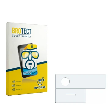 Front side of a product packaging with the brand logo BROTECT. Next to it is the corresponding screen protector.