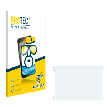 Front side of a product packaging with the brand logo BROTECT. Next to it is the corresponding screen protector.