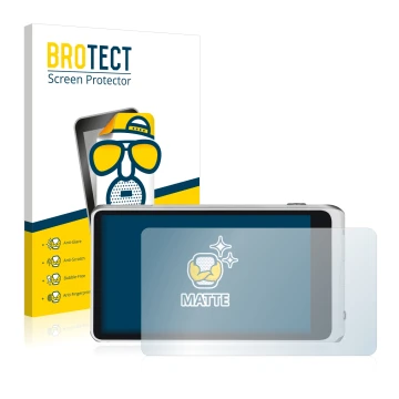 Front side of a product packaging with the brand logo BROTECT. Next to it is the device Samsung Galaxy Camera 2 EK-GC200 shown