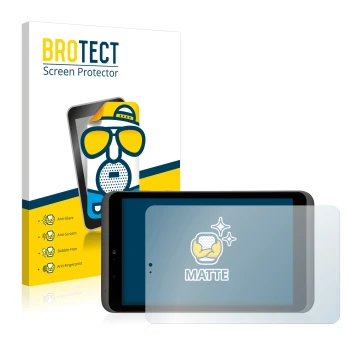 Front side of a product packaging with the brand logo BROTECT. Next to it is the device Tesco hudl2 shown with the correspondi