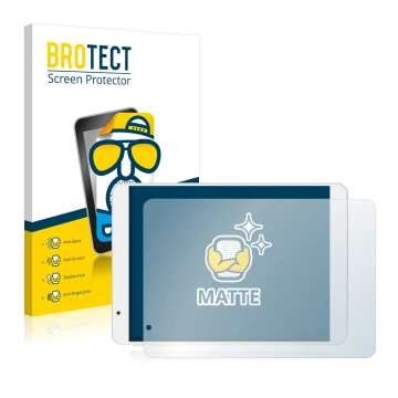 Front side of a product packaging with the brand logo BROTECT. Next to it is the device Teclast X89HD shown with the correspon