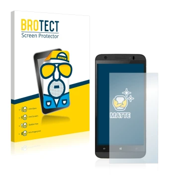 Front side of a product packaging with the brand logo BROTECT. Next to it is the device Kazam Thunder 450WL shown with the cor