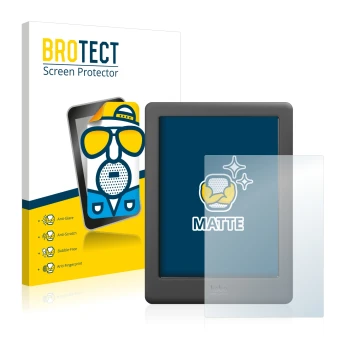 Front side of a product packaging with the brand logo BROTECT. Next to it is the device Kobo Glo HD shown with the correspondi