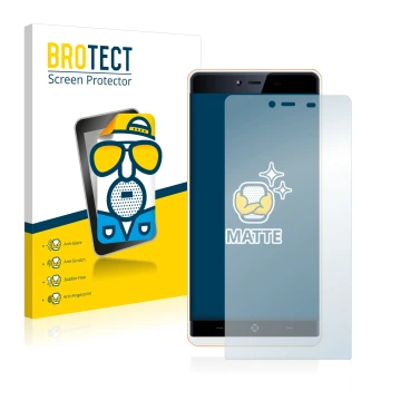 Front side of a product packaging with the brand logo BROTECT. Next to it is the device KingZone K2 shown with the correspondi