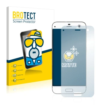 Front side of a product packaging with the brand logo BROTECT. Next to it is the device ZTE Blade S7 shown with the correspond
