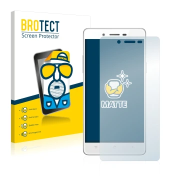 Front side of a product packaging with the brand logo BROTECT. Next to it is the device Oppo A51 shown with the corresponding 