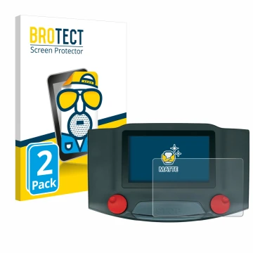 Front side of a product packaging with the brand logo BROTECT. Next to it is the device Märklin Central Station 3 shown with t