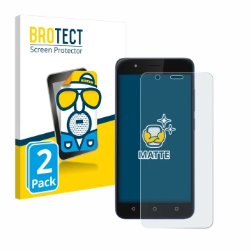 Front side of a product packaging with the brand logo BROTECT. Next to it is the device Gigaset GS270 shown with the correspon