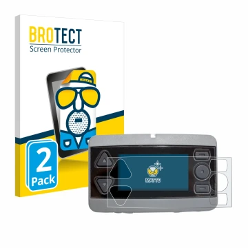 Front side of a product packaging with the brand logo BROTECT. Next to it is the device Airbus P8GR shown with the correspondi