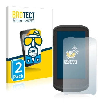 Front side of a product packaging with the brand logo BROTECT. Next to it is the device Zebra TC20 Touch shown with the corres
