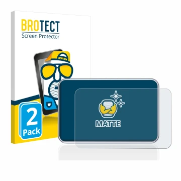 Front side of a product packaging with the brand logo BROTECT. Next to it is the device Tandem diabetes care t:slim X2 Insulin