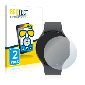 Front side of a product packaging with the brand logo BROTECT. Next to it is the device Garmin Fenix 6S Pro shown with the cor