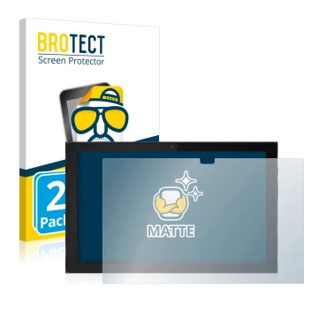 Front side of a product packaging with the brand logo BROTECT. Next to it is the device Lenovo IdeaPad Duet 3i (Landscape) sho